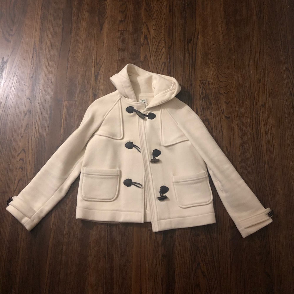 Lacoste White Winter Coat